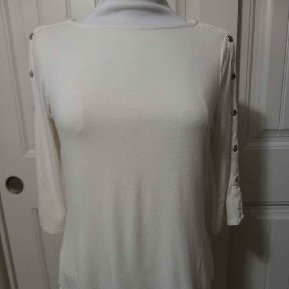 Apt. 9 Womens Shirt / Blouse White Size Medium - U